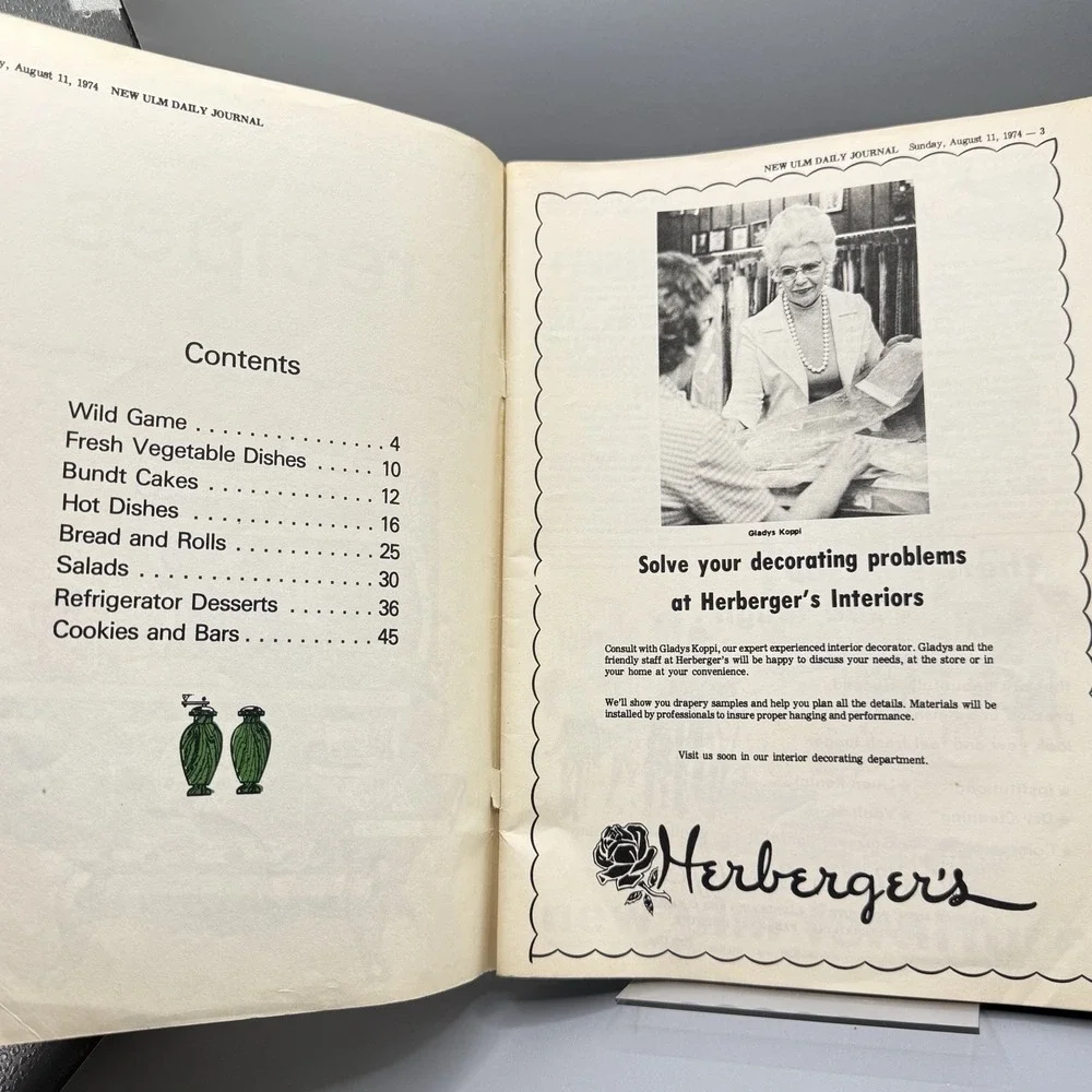 New Ulm Minnesota Valley Journal Cookbook‎ 1974 Edition